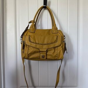 Jessica Simpson Stylish Mustard Yellow Handbag with lots of storage